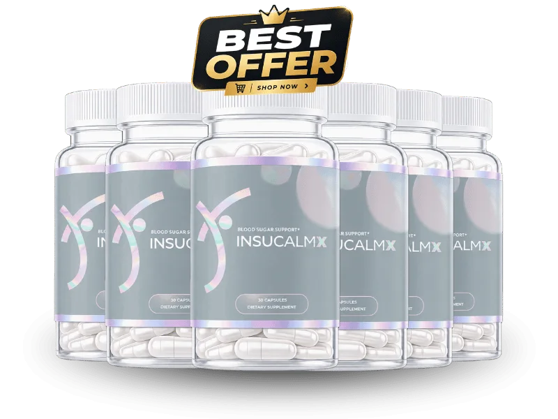 InsuCalmX 6-bottle best-value blood sugar supplement kit